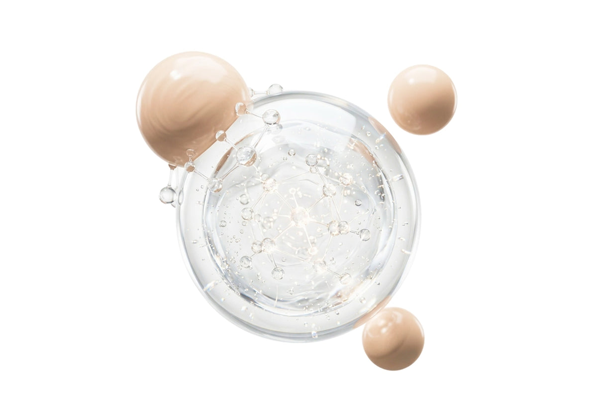 Pot de skin tint et capsules teintées dans une texture sérum transparente