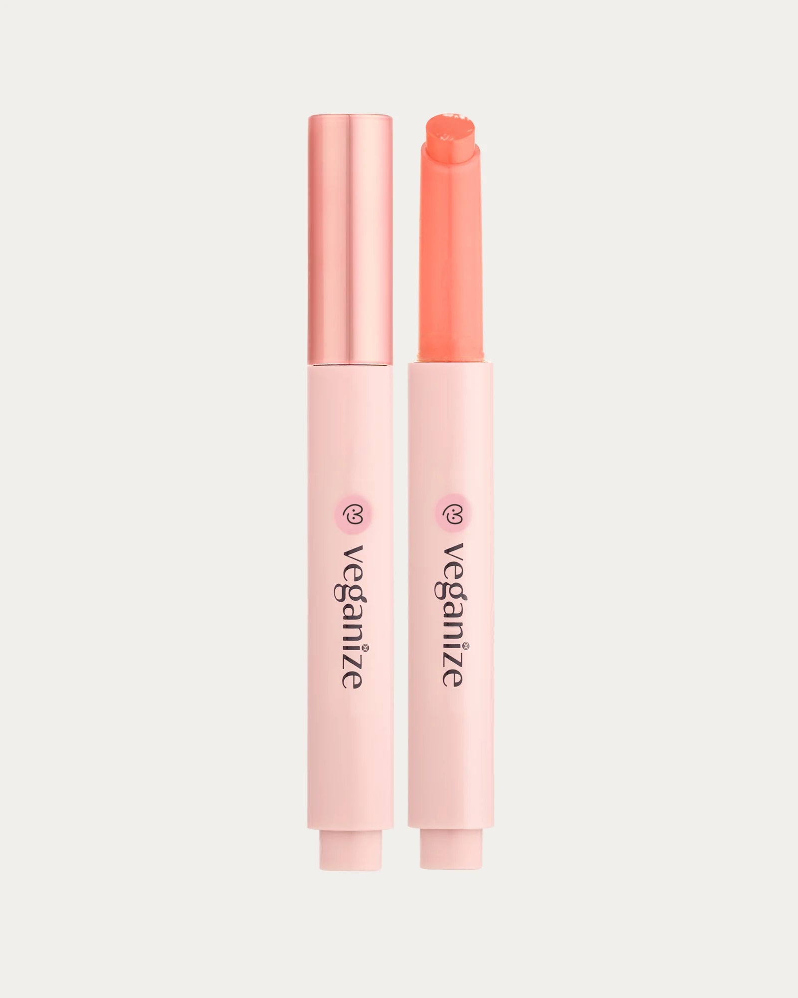 VEGANIZE Collagen Lip Glass Balm – Glossy Tinted Lip Balm, Glass Lip Finish — 04. Light Peach