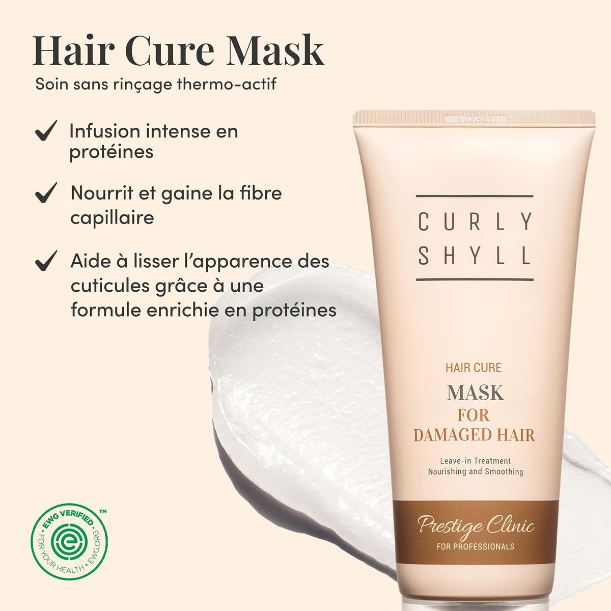 CURLYSHYLL Hair Cure Mask – Masque capillaire sans rinçage