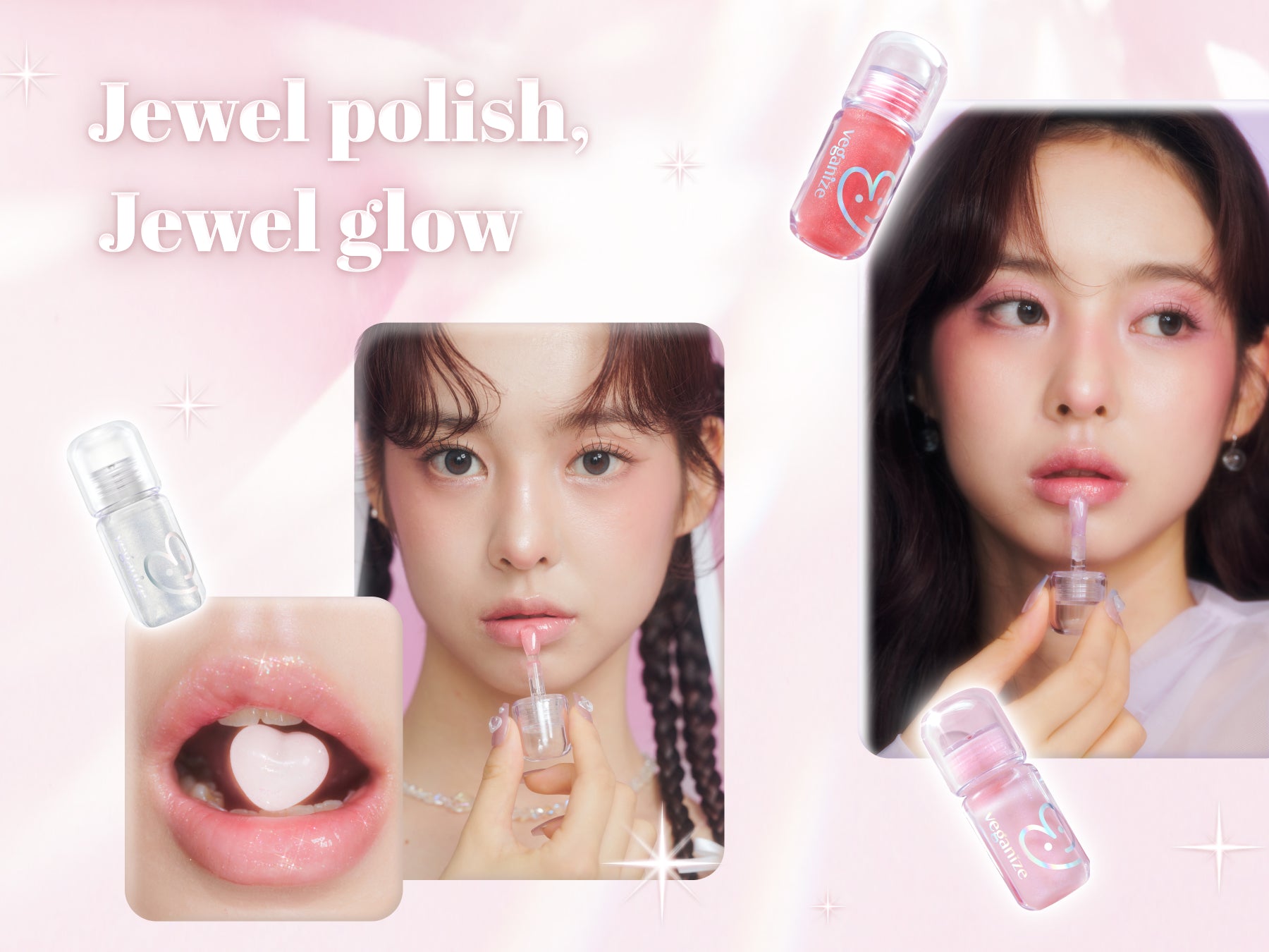 VEGANIZE 4D Jewelshine Lip Oil Pearl Gloss
