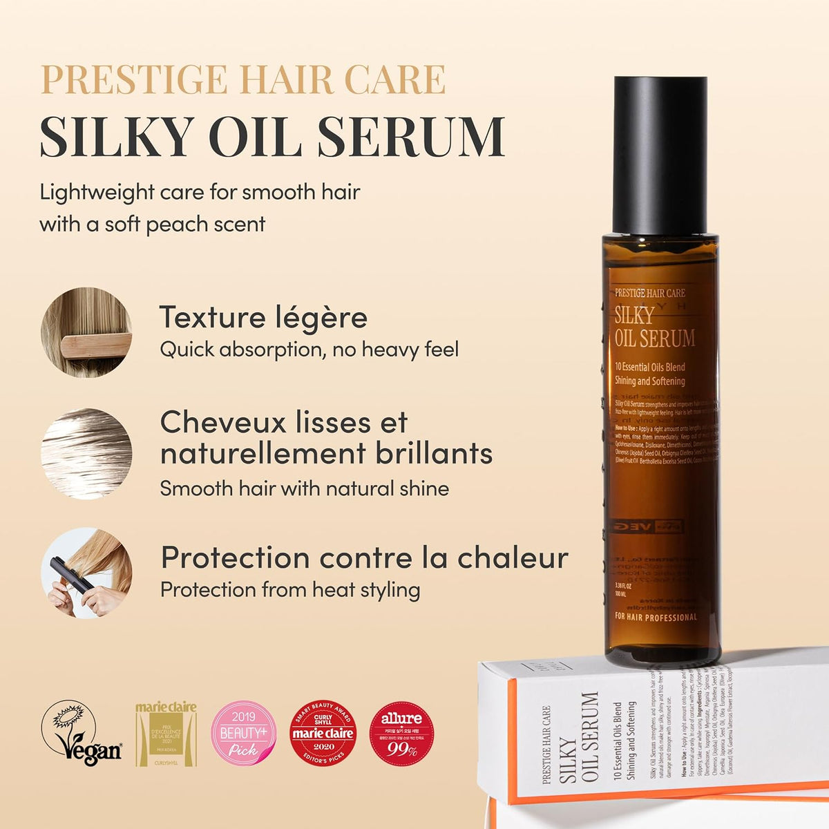 CURLYSHYLL Silky Oil Serum – Sérum capillaire anti-frisottis