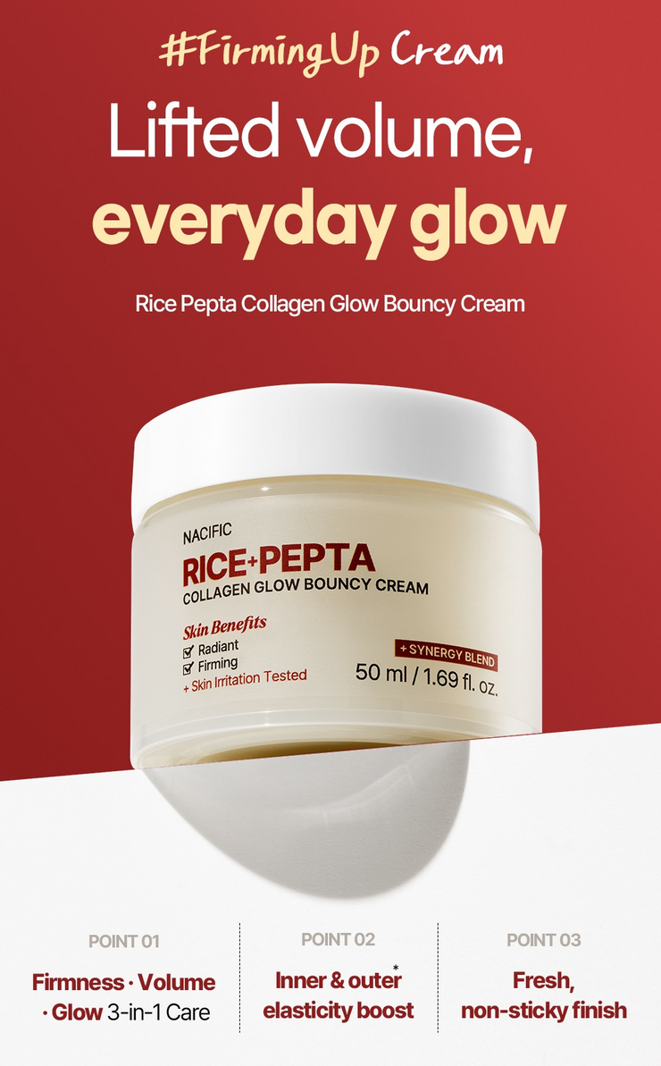 NACIFIC Rice Pepta Collagen Glow Bouncy Cream