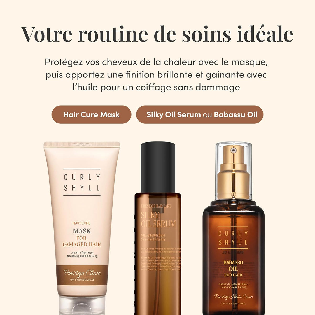 CURLYSHYLL Hair Cure Mask – Masque capillaire sans rinçage