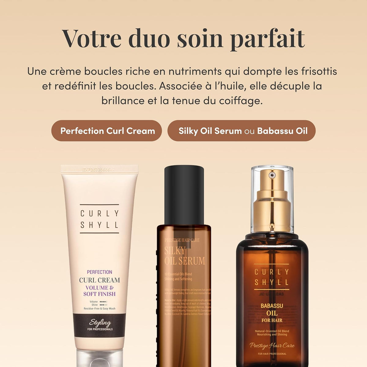 CURLYSHYLL Silky Oil Serum – Sérum capillaire anti-frisottis