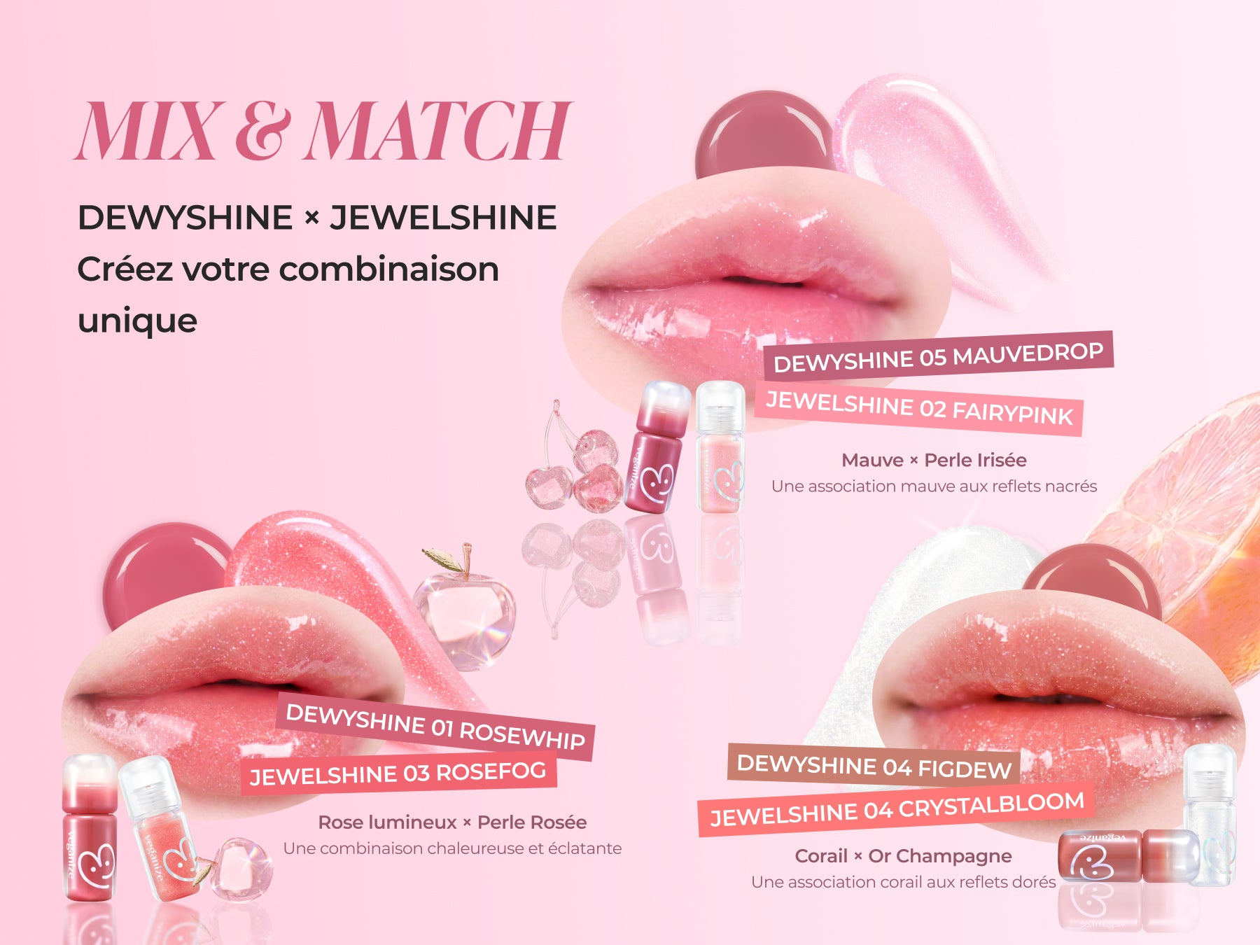 VEGANIZE 4D Dewyshine Lip Oil Gloss