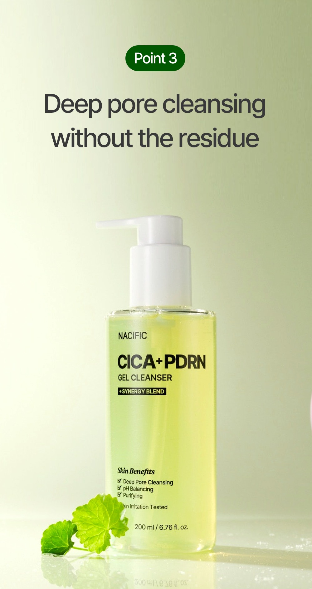 NACIFIC Cica PDRN Gel Cleanser