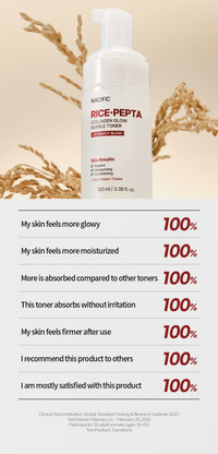 NACIFIC Rice Pepta Collagen Glow Bubble Toner 30ml