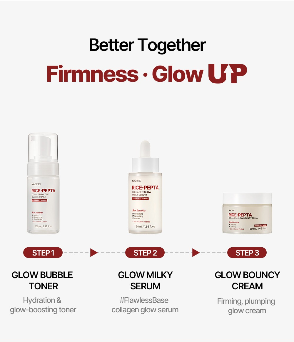 NACIFIC Rice Pepta Collagen Glow Bubble Toner 30ml
