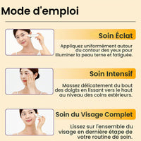 Mode d'emploi de la crème contour des yeux Luminous DIFFER&DEEPER.