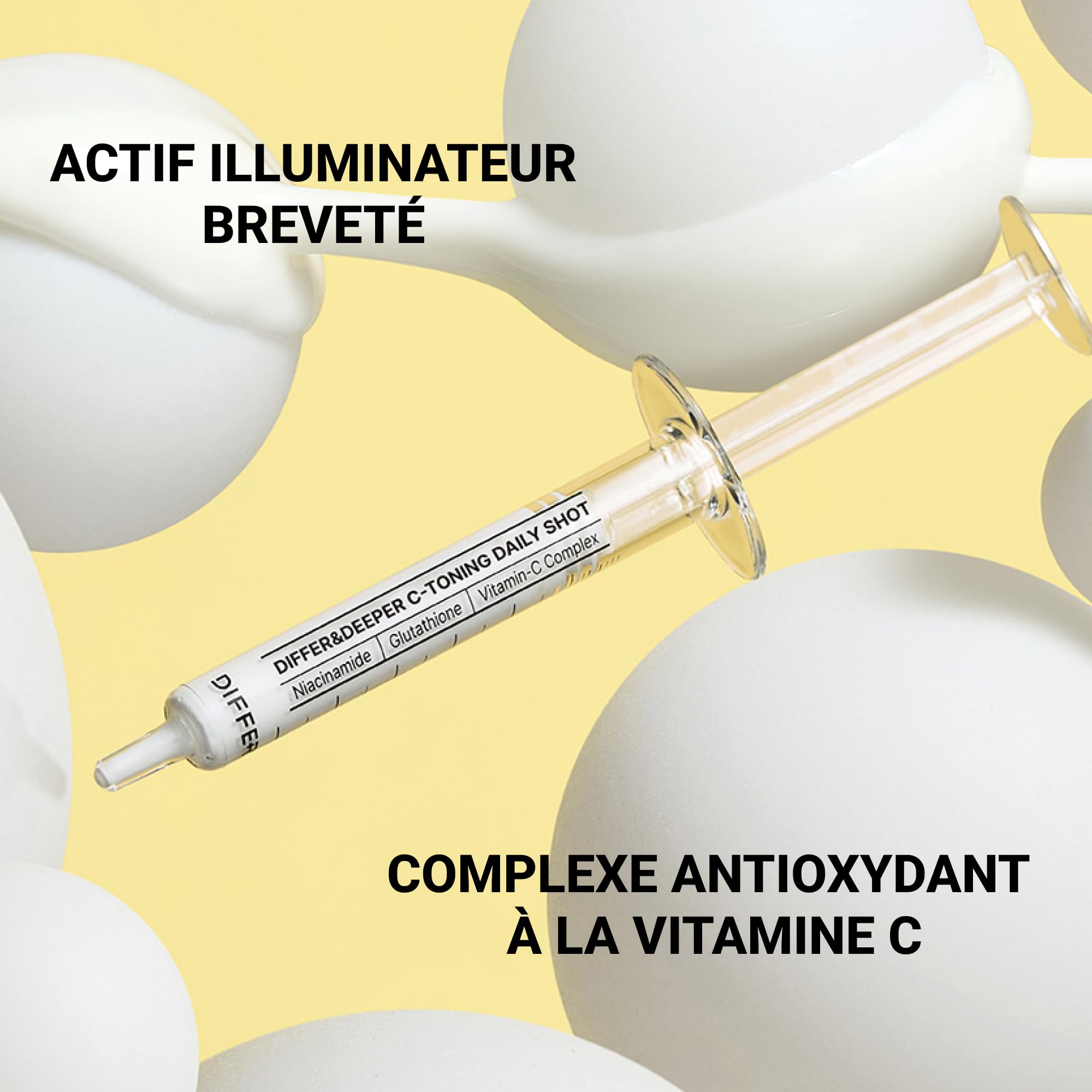 Soin C-Toning Daily Shot DIFFER&DEEPER à la vitamine C.