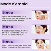 Mode d'emploi de la crème contour des yeux Reaging DIFFER&DEEPER.