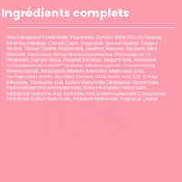 Liste des ingrédients du masque Pink Lifting DIFFER&DEEPER.