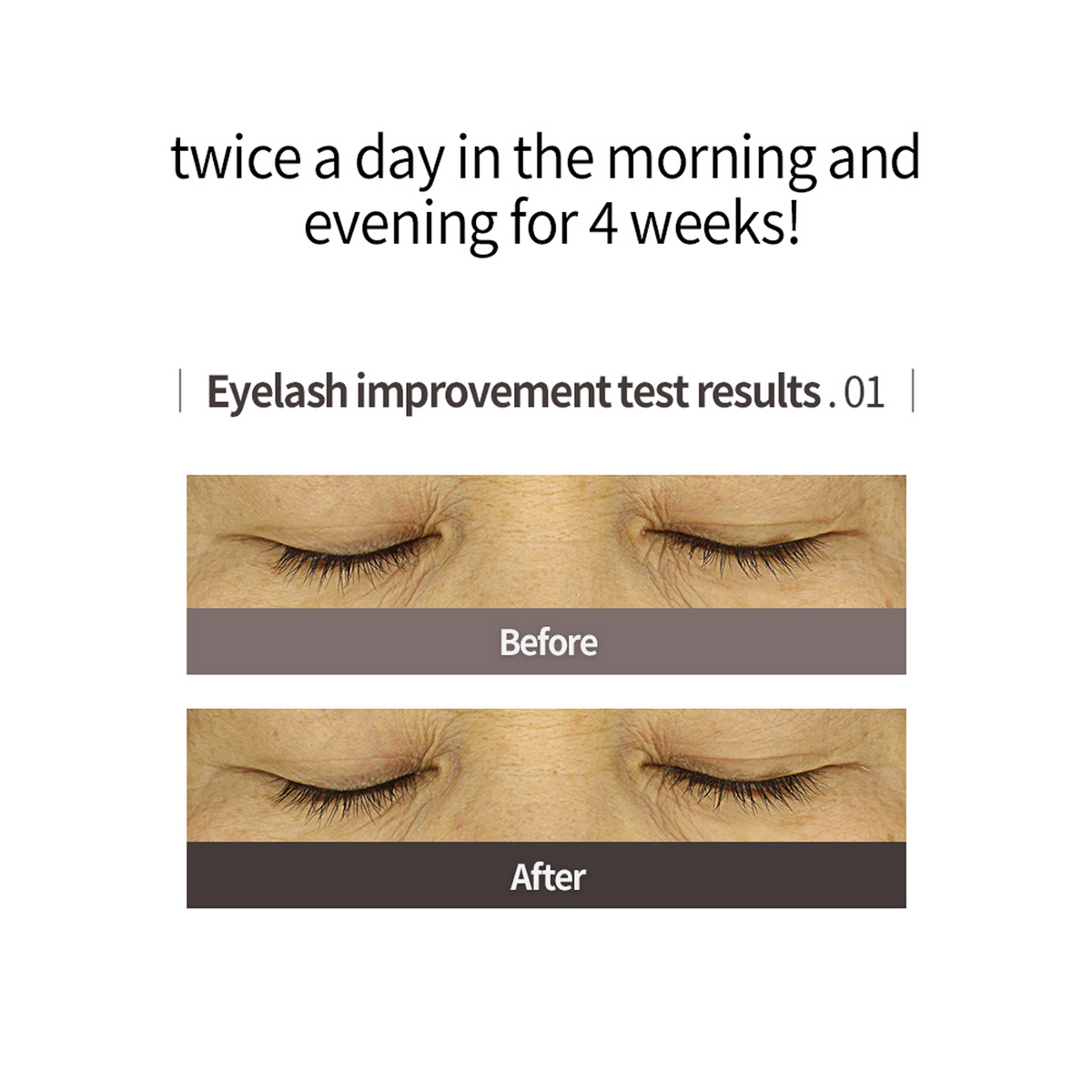 Sérum pour cils Wonder de BOM, produit de maquillage pour renforcer et allonger les cils, flacon avec applicateur.