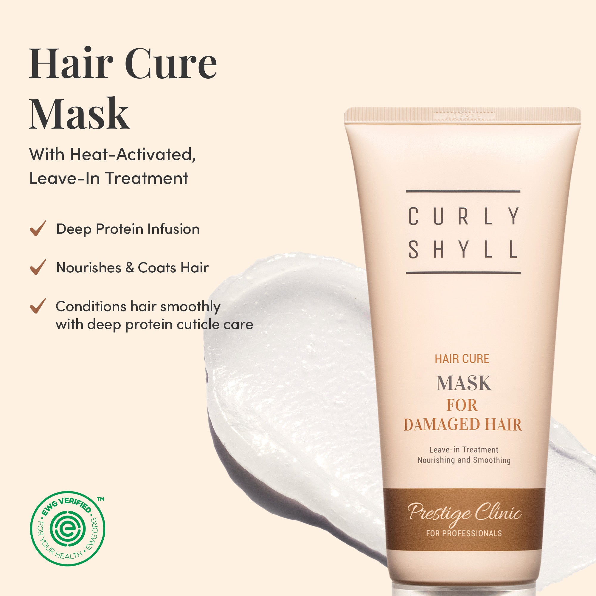 CURLYSHYLL Masque Hair Cure Sans Rinçage – visuel produit 4 | GLOW:ME