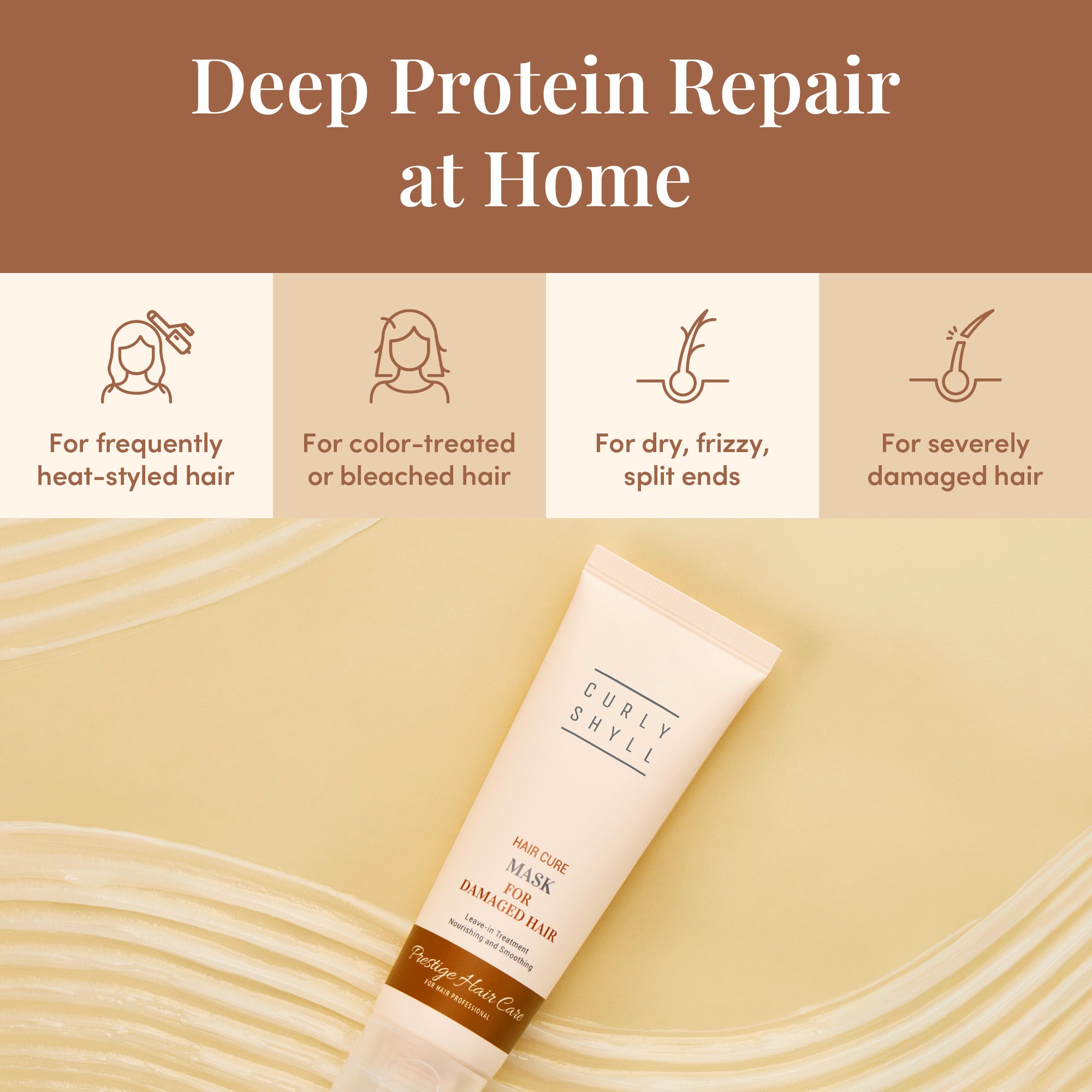 CURLYSHYLL Masque Hair Cure Sans Rinçage – visuel produit 5 | GLOW:ME