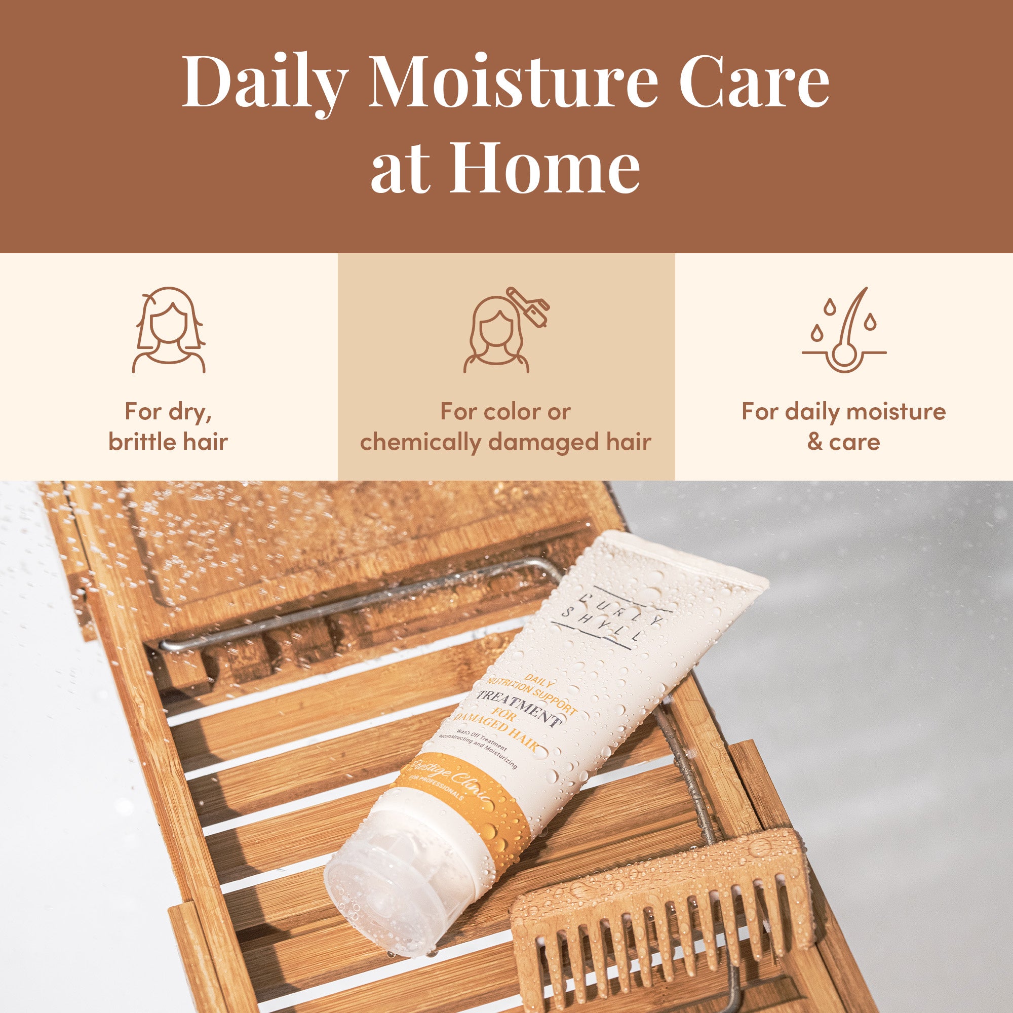 Curlyshyll nutrition support daily treatment - GLOW:ME