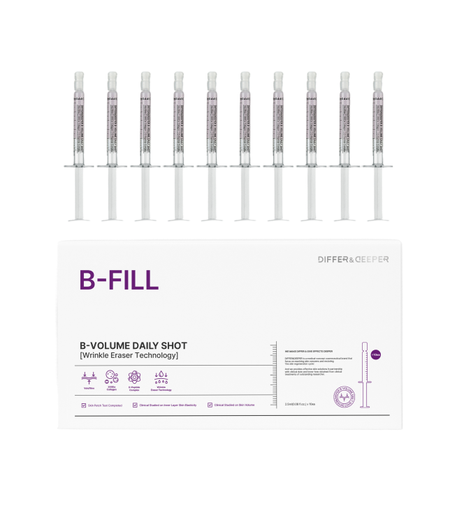 Soin quotidien B-Volume de DIFFER&DEEPER, produit de soin de la peau avec flacon et étiquette visible.