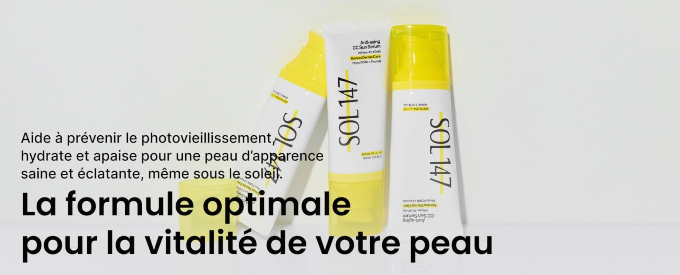Anti-Aging CC Sun Serum SPF30 – Crème Solaire Teintée Visage PA+++