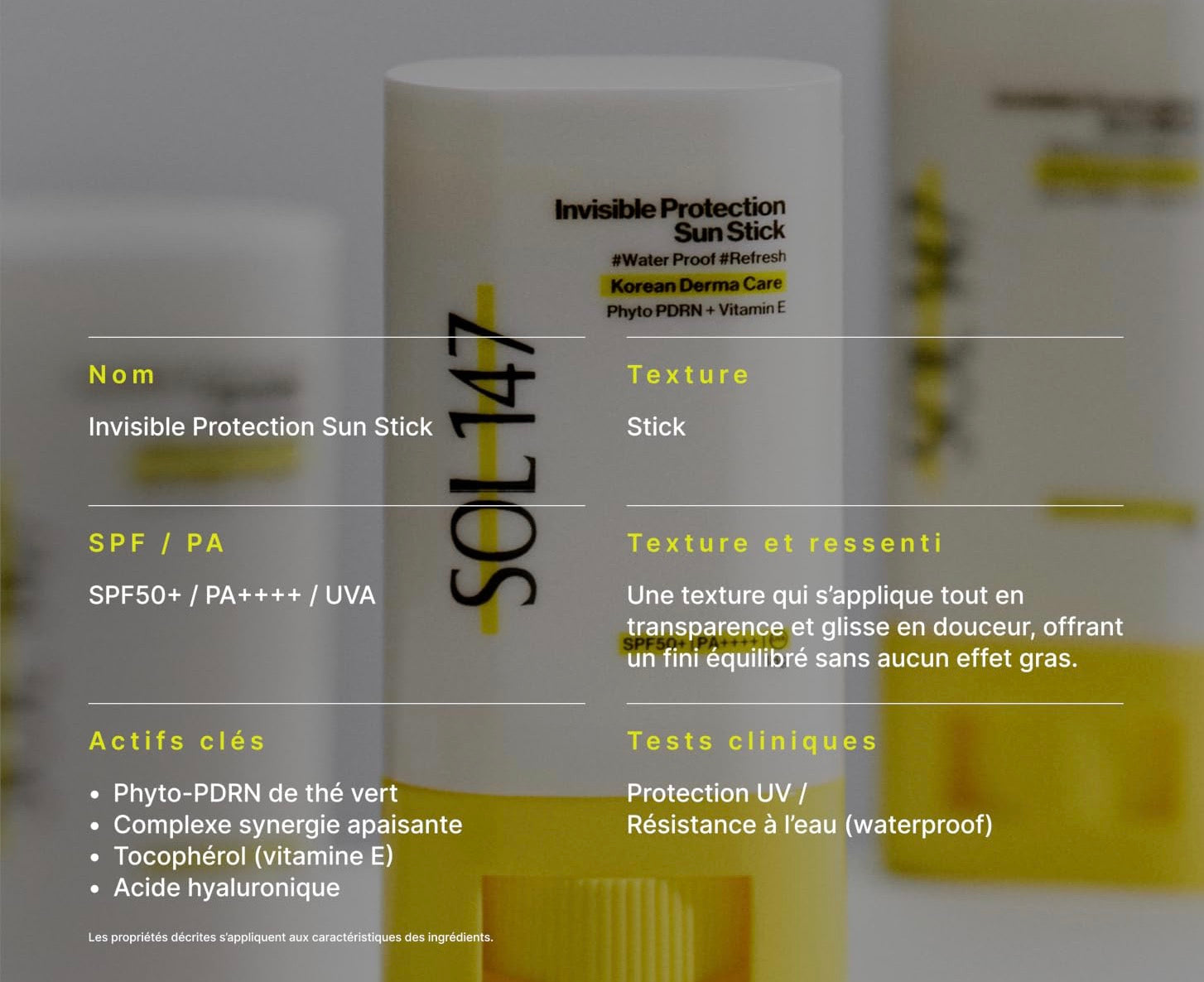 Invisible Protection Sun Stick SPF50+ – Stick Solaire Visage Coréen
