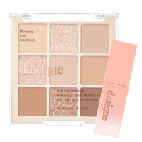 Ensemble de maquillage de printemps chaud de la marque Dasique, comprenant des produits colorés et éclatants pour le visage.