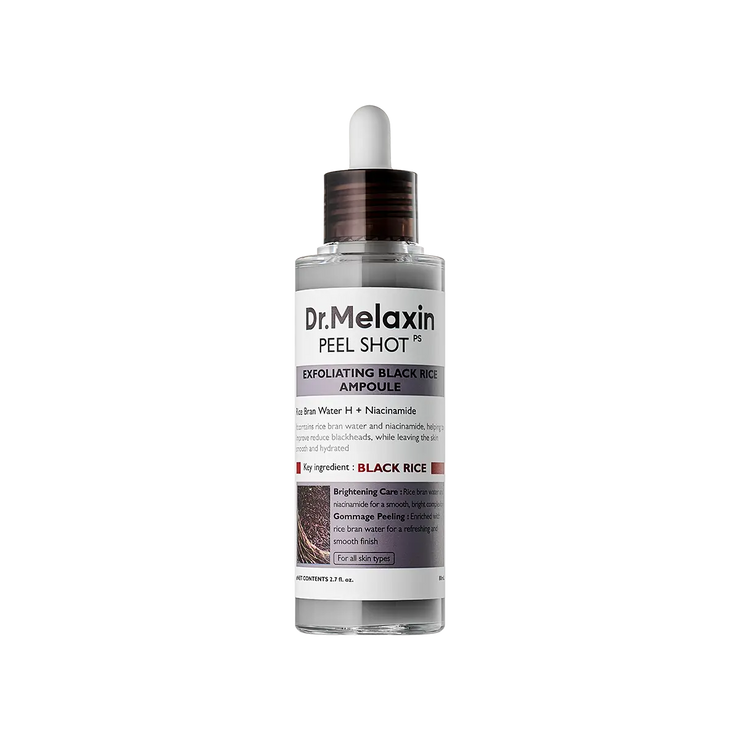 PEEL SHOT EXFOLIATING BLACK RICE AMPOULE 80ml Dr.Melaxin