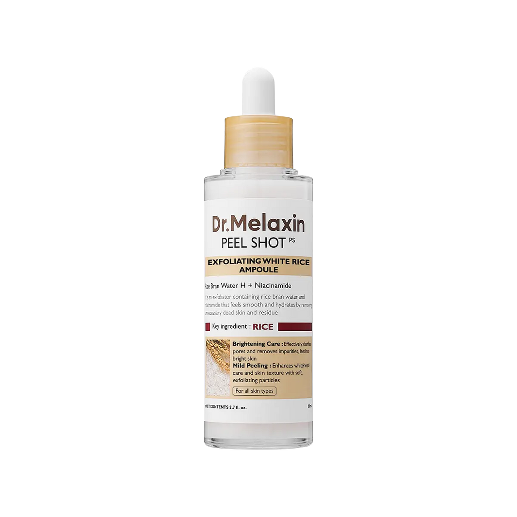 PEEL SHOT EXFOLIATING WHITE RICE AMPOULE 80ml Dr.Melaxin