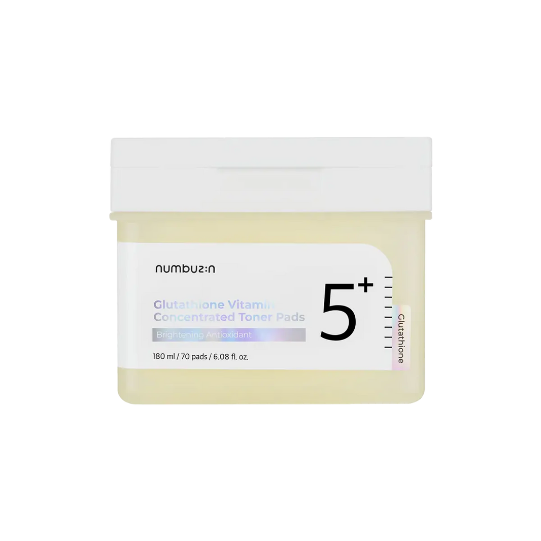 No.5+ Glutathione Vitamin Concentrated Toner Pads Numbuzin