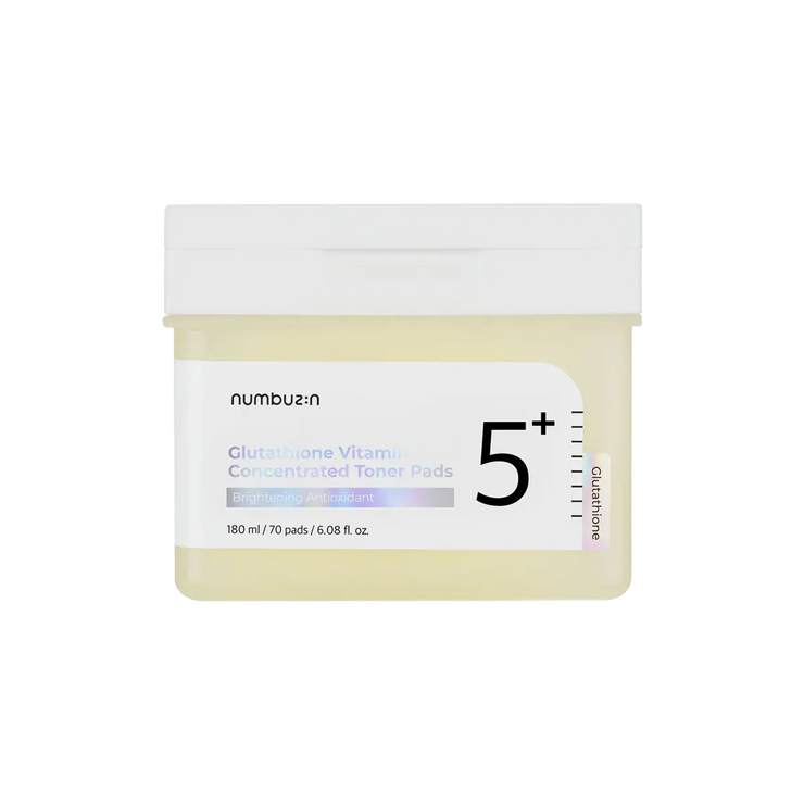 No.5+ Glutathione Vitamin Concentrated Toner Pads Numbuzin