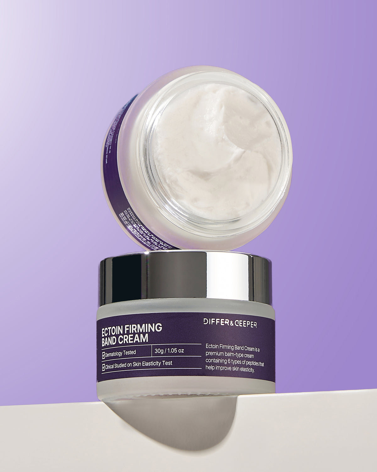DIFFER&DEEPER Ectoin Firming Band Cream – Crème visage à l'ectoïne pour une peau plus ferme