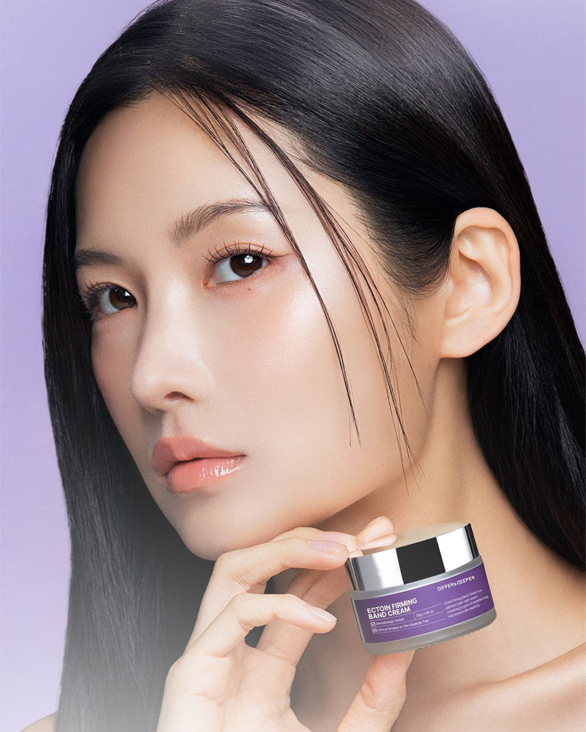 DIFFER&DEEPER Ectoin Firming Band Cream – Crème visage à l'ectoïne pour une peau plus ferme