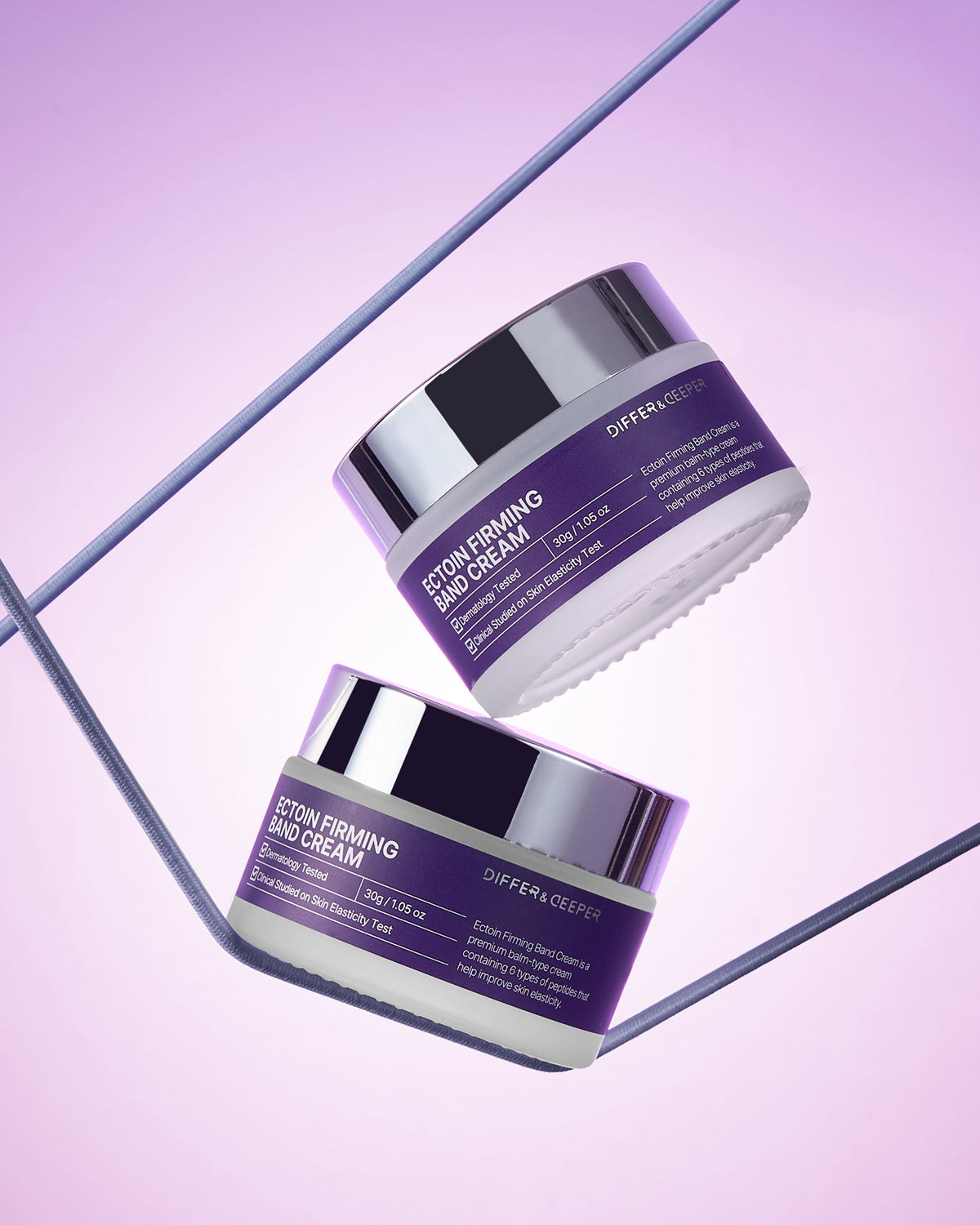 DIFFER&DEEPER Ectoin Firming Band Cream – Crème visage à l'ectoïne pour une peau plus ferme