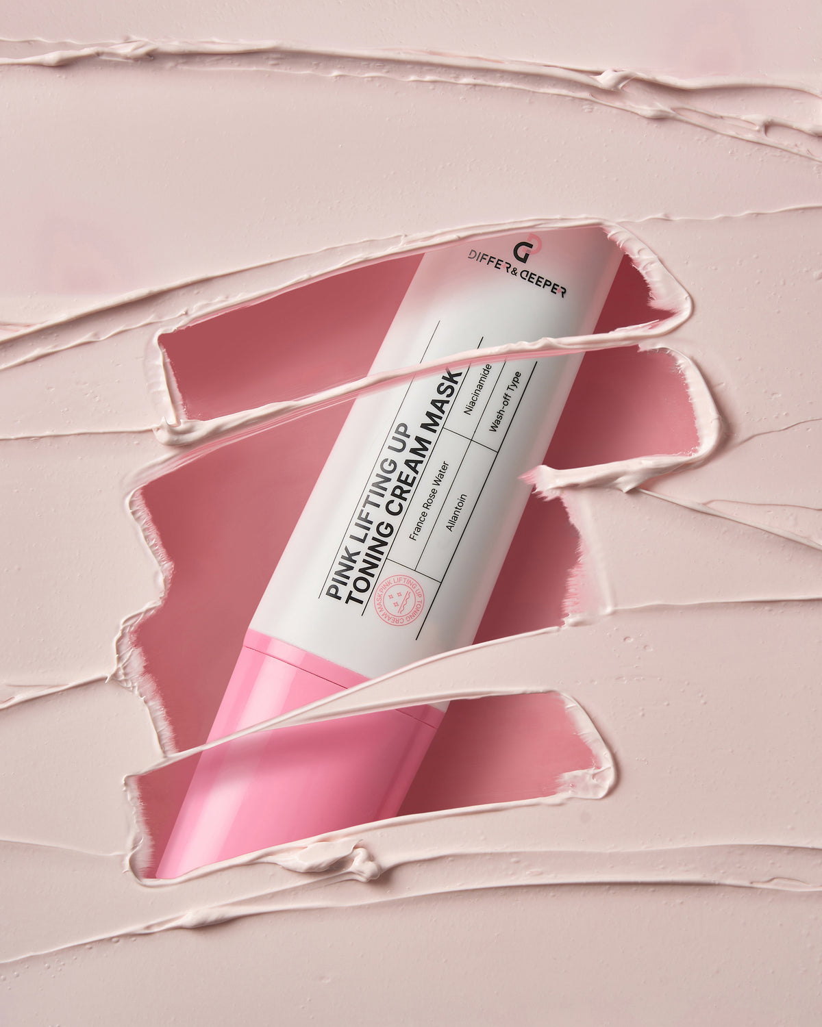 DIFFER&DEEPER Pink Lifting Up Toning Cream Mask – Masque crème à effet tenseur