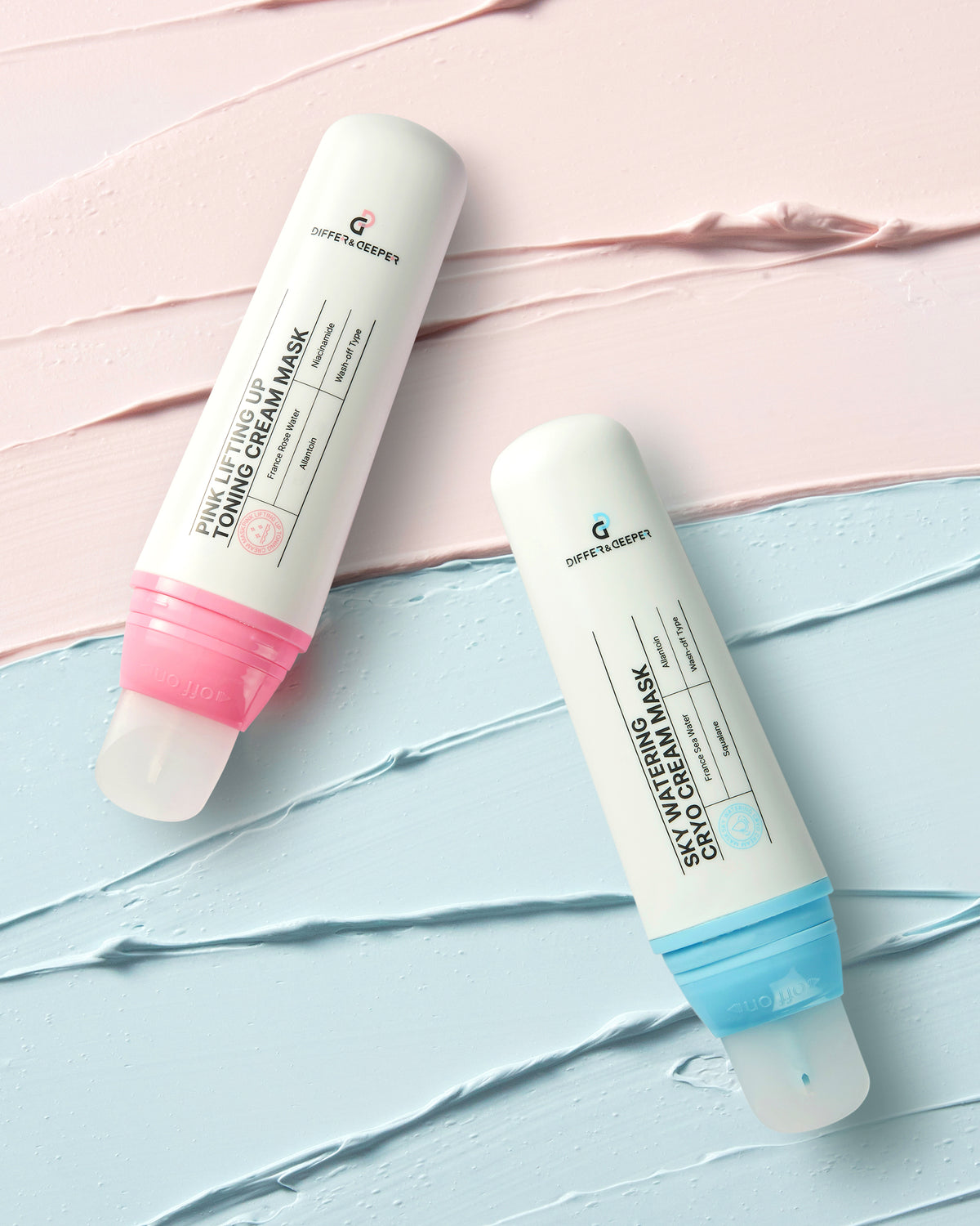 DIFFER&DEEPER Pink Lifting Up Toning Cream Mask – Masque crème à effet tenseur