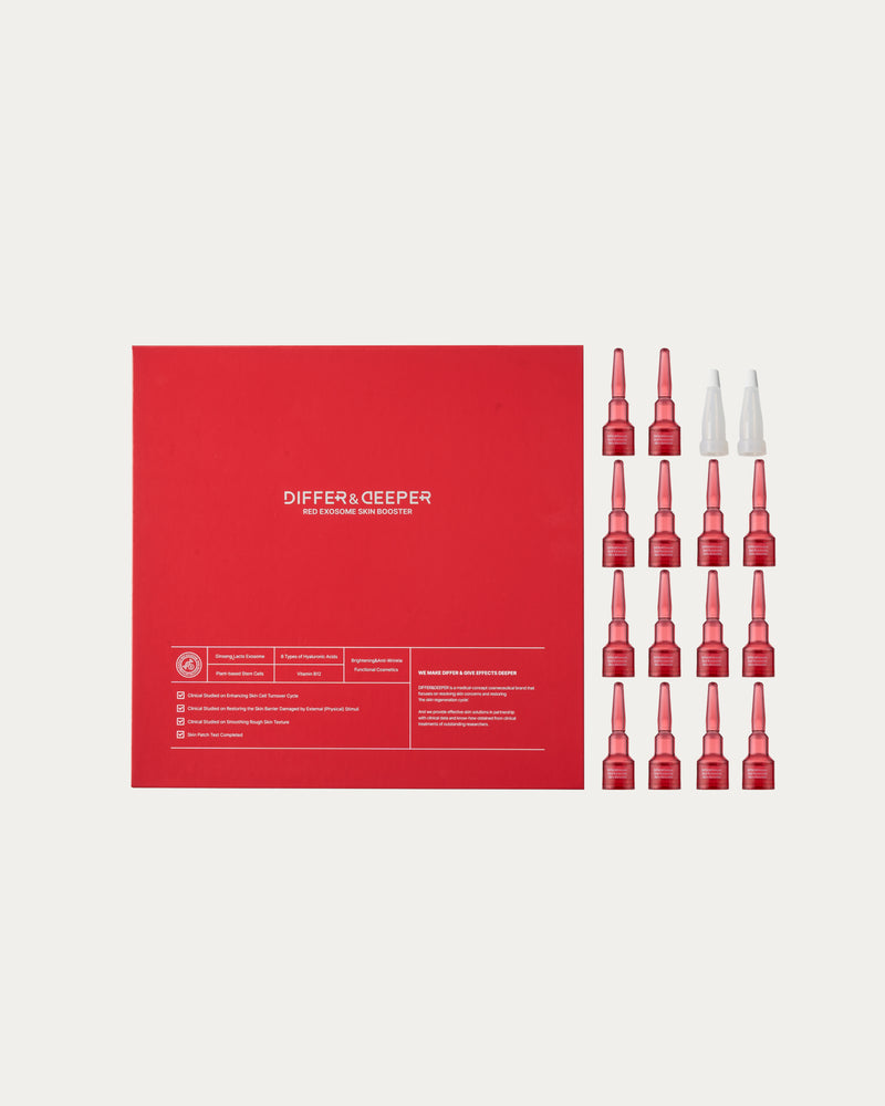 DIFFER&DEEPER Red Exosome Skin Booster – Sérum booster aux exosomes