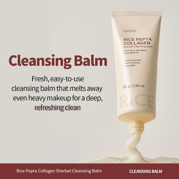 NACIFIC Rice Pepta Collagen Sherbet Cleansing Balm