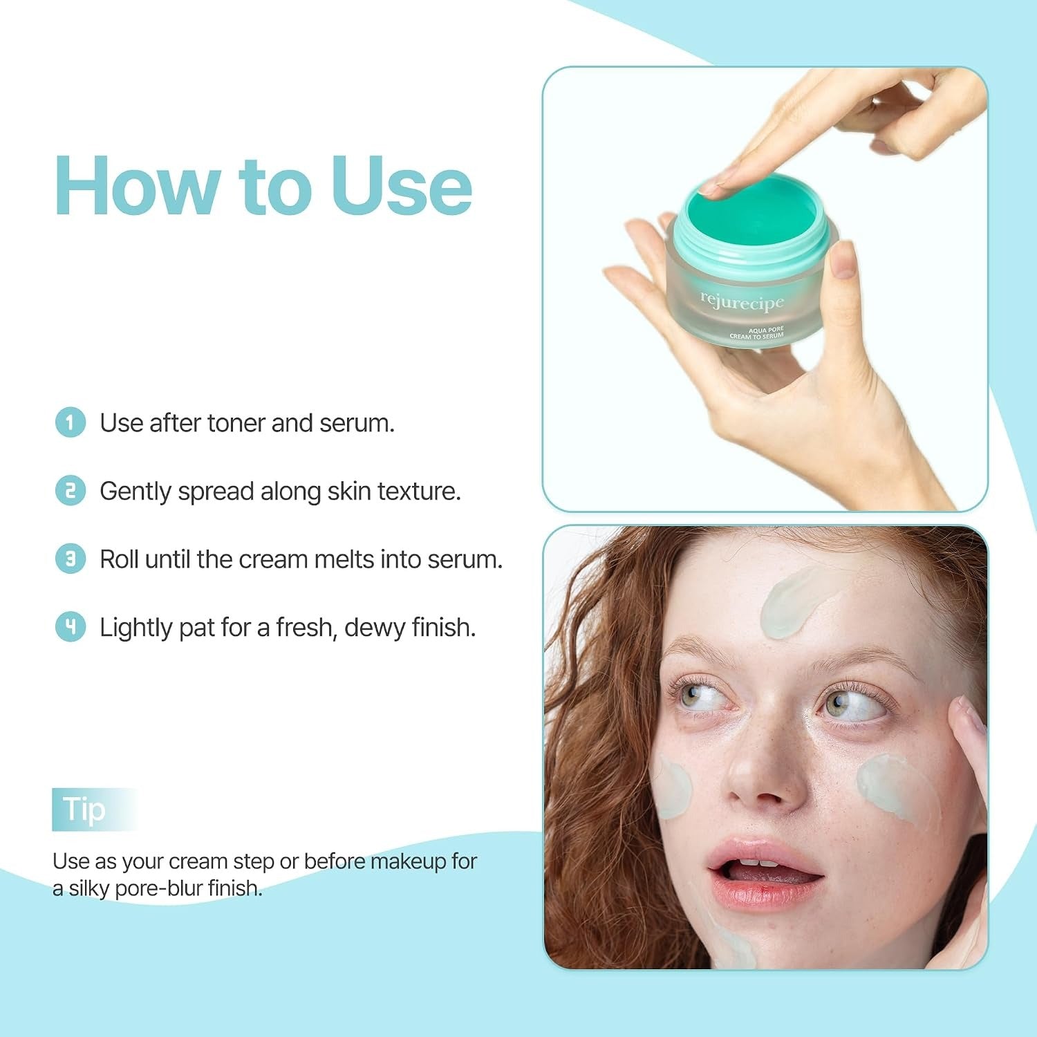 PESTLO Rejurecipe Aqua Pore Cream to Serum