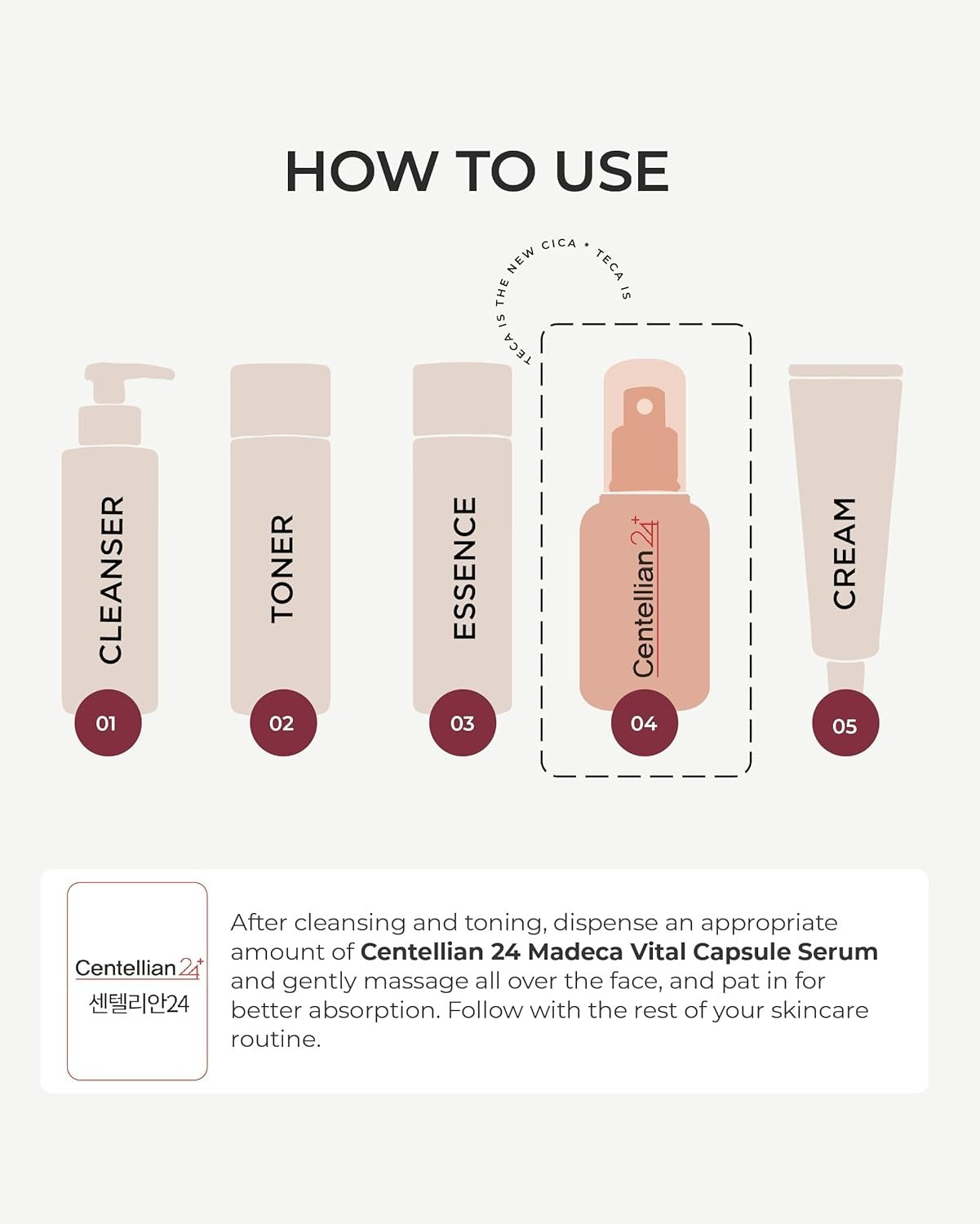Centellian 24 madeca vital capsule serum - GLOW:ME