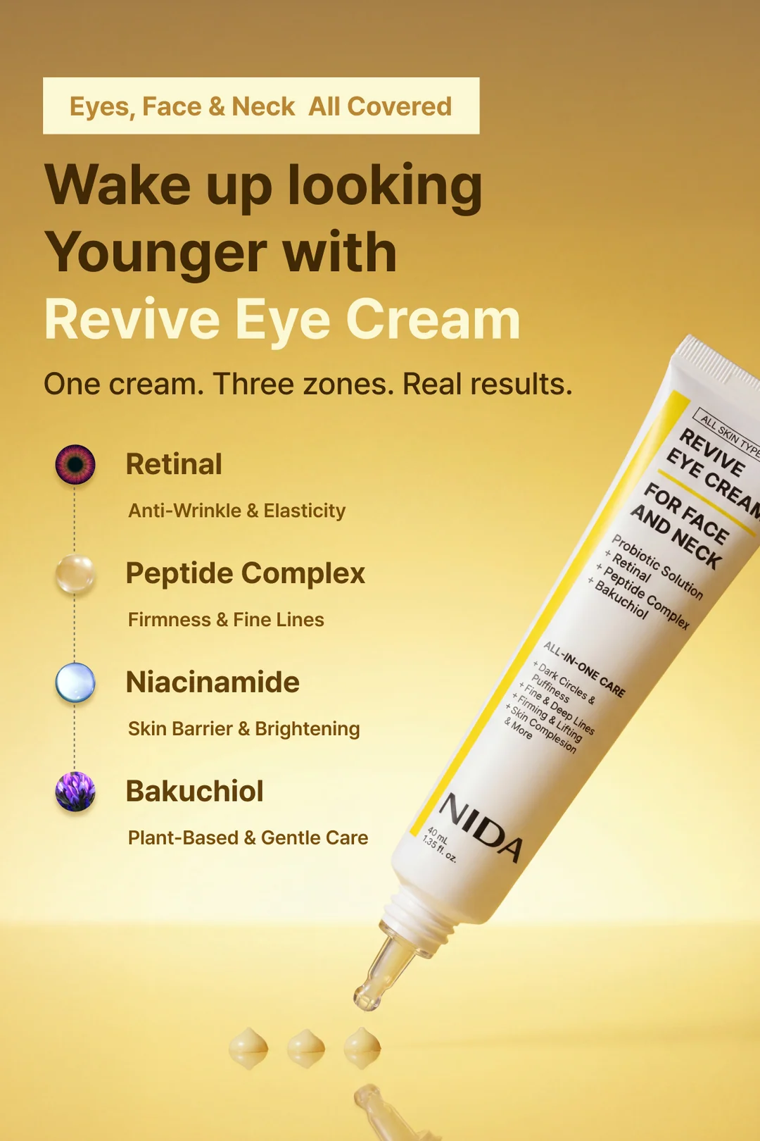 NIDA Revive Eye Cream For Face And Neck