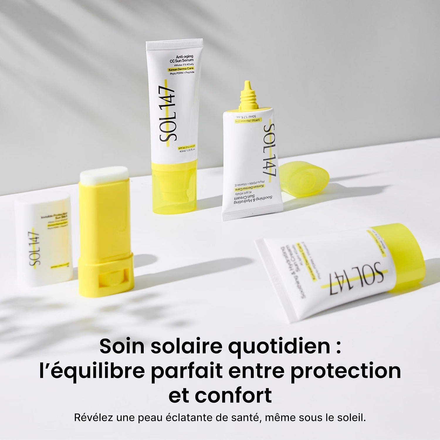 SOL147 Tone-Up CC Sun Serum & Sun Cream Set 2P