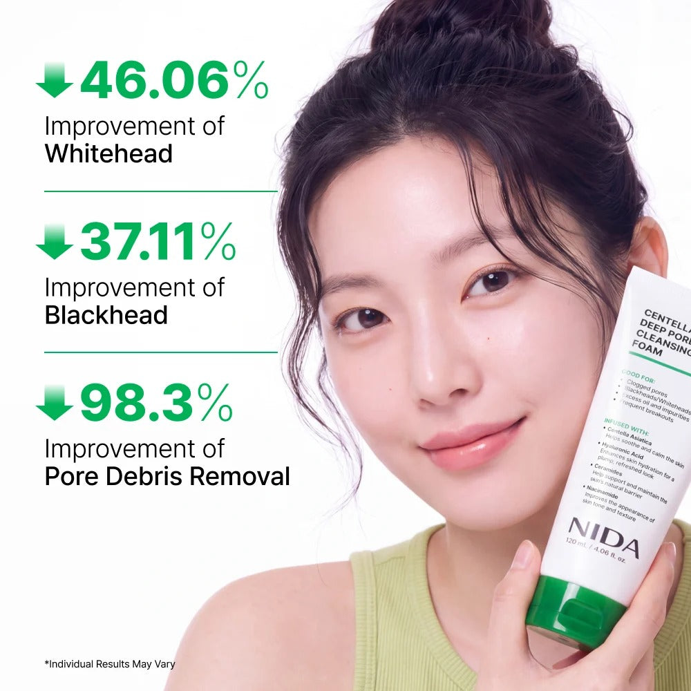 NIDA Centella Deep Pore Cleansing Foam
