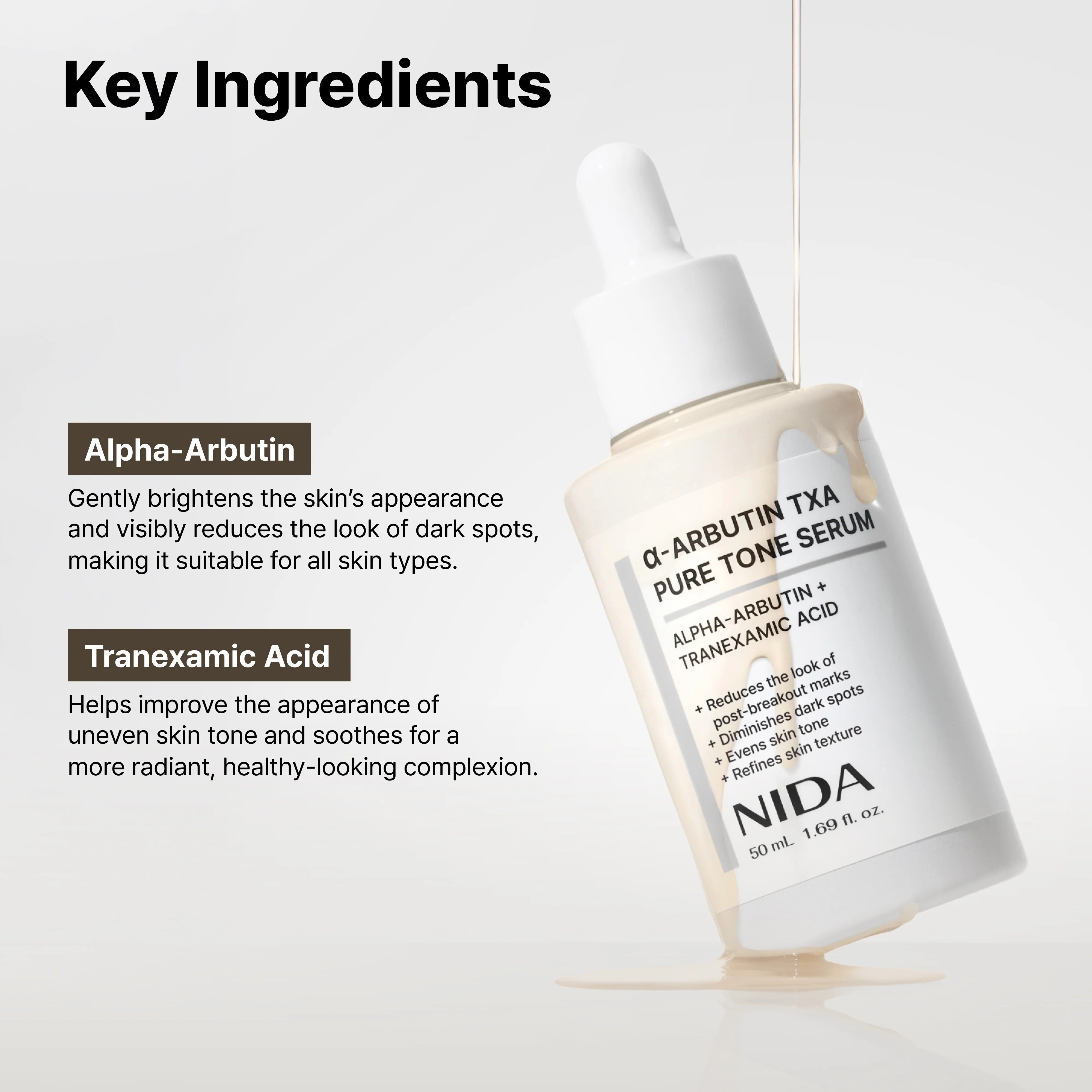 NIDA α-Arbutin TXA Pure Tone Serum