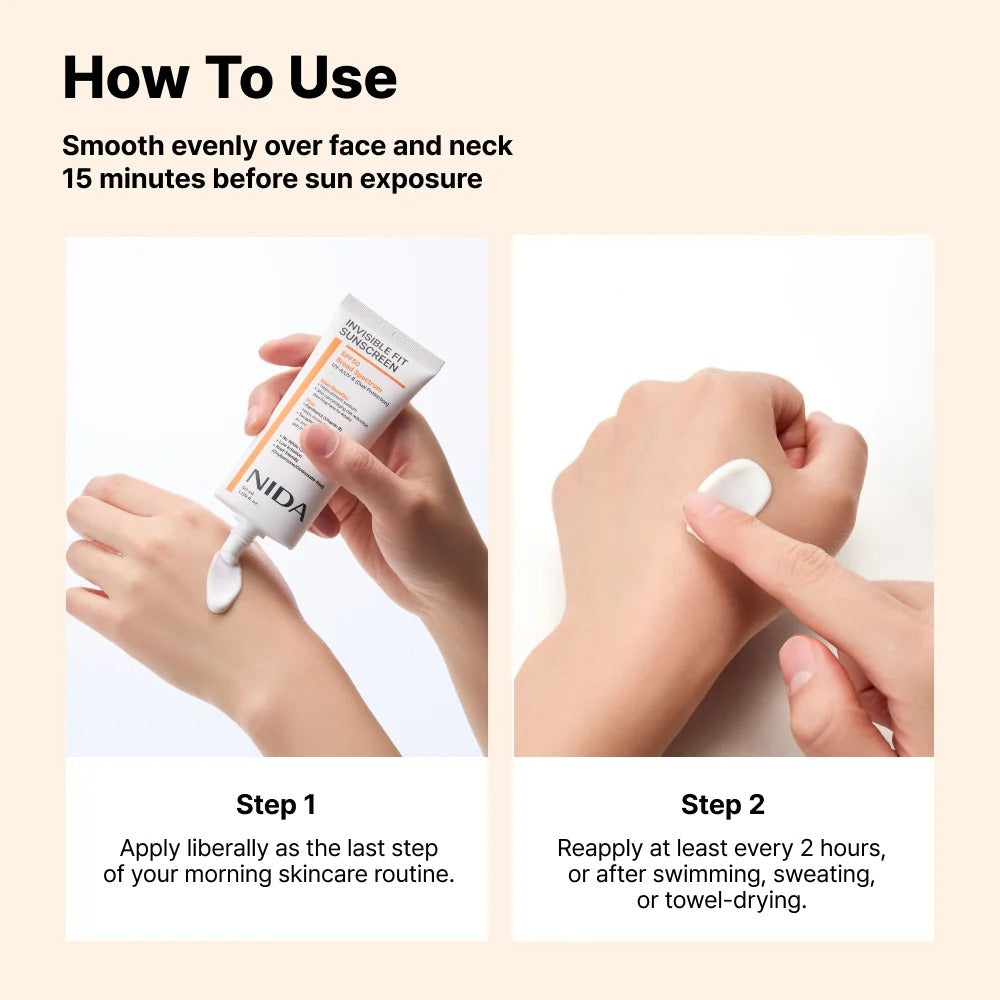 NIDA Invisible Fit Sunscreen