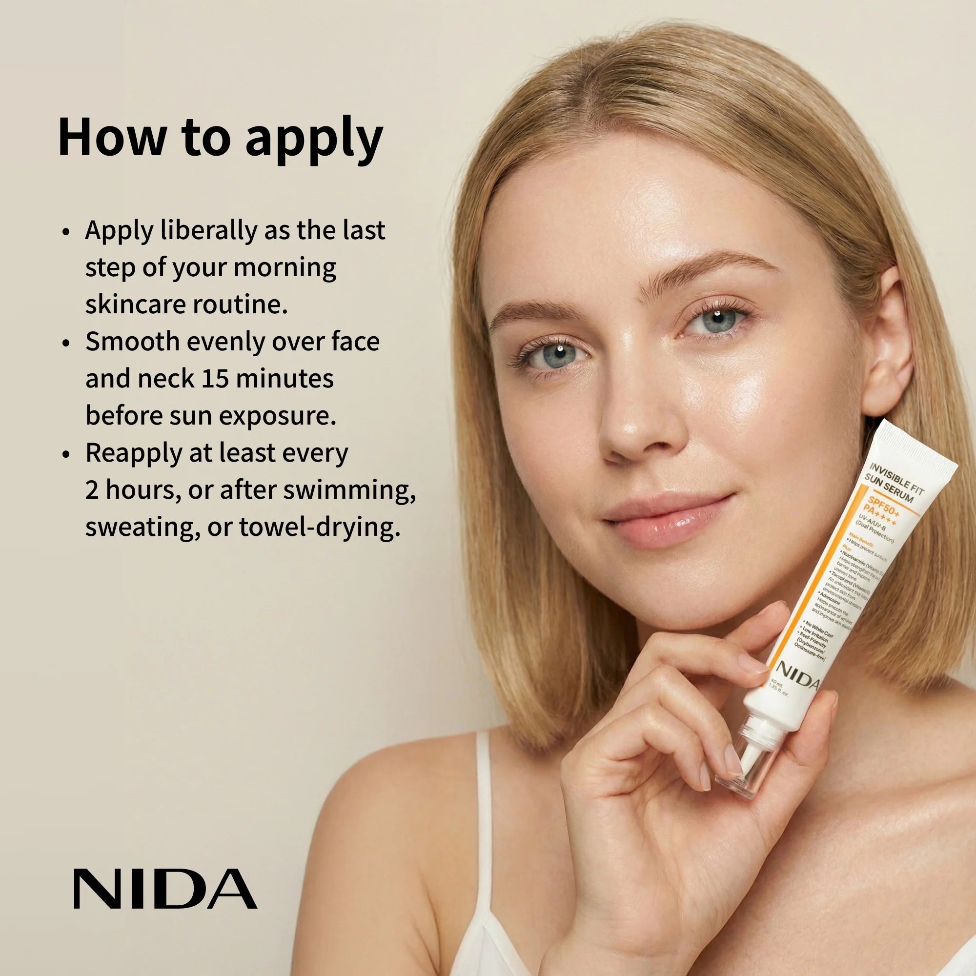 NIDA Invisible Fit Sun Serum