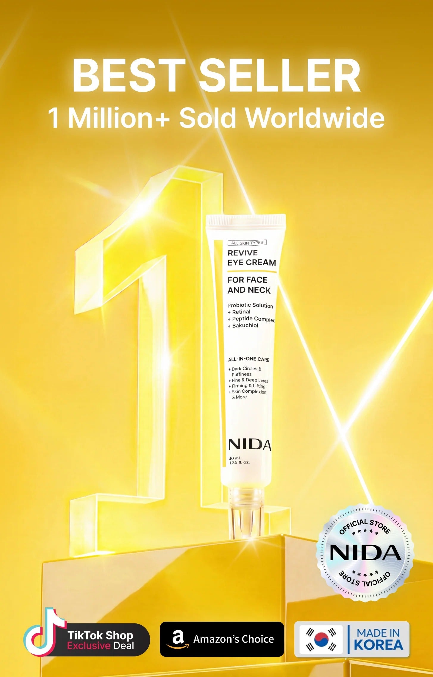 NIDA Revive Eye Cream For Face And Neck