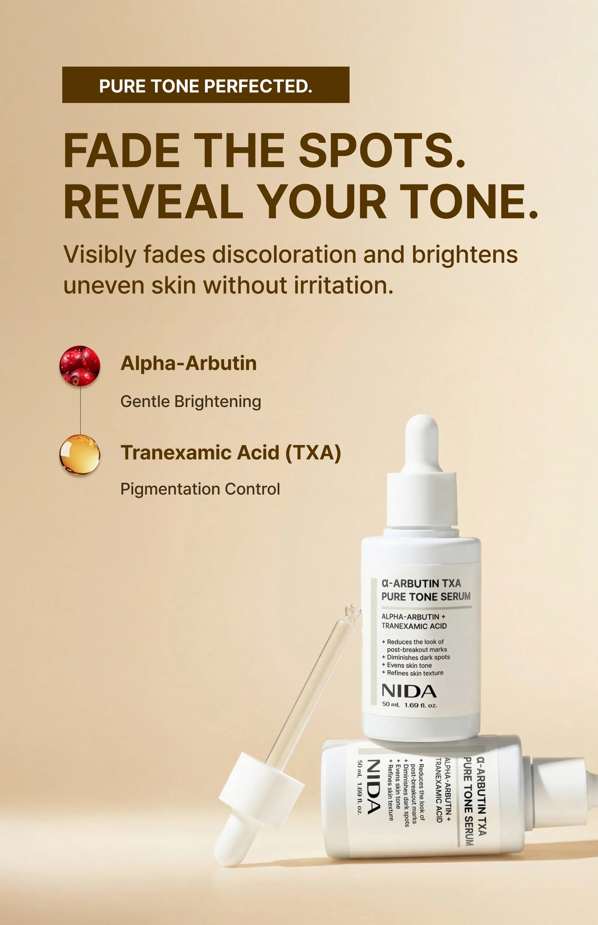 NIDA α-Arbutin TXA Pure Tone Serum