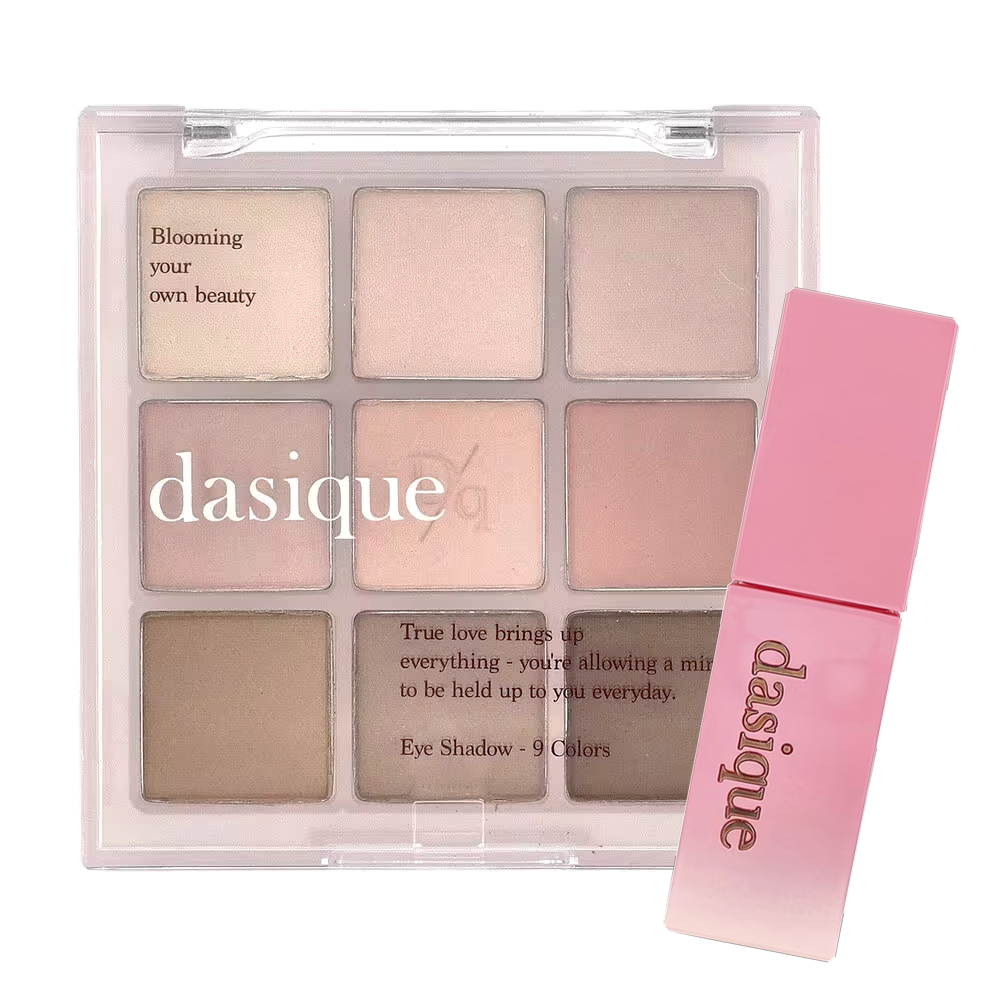 Ensemble de maquillage d'été froid de la marque Dasique, comprenant des produits pour un look frais et rafraîchissant.