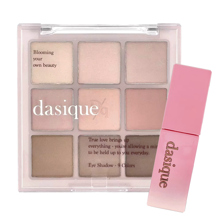 Ensemble de maquillage d'été froid de la marque Dasique, comprenant des produits pour un look frais et rafraîchissant.