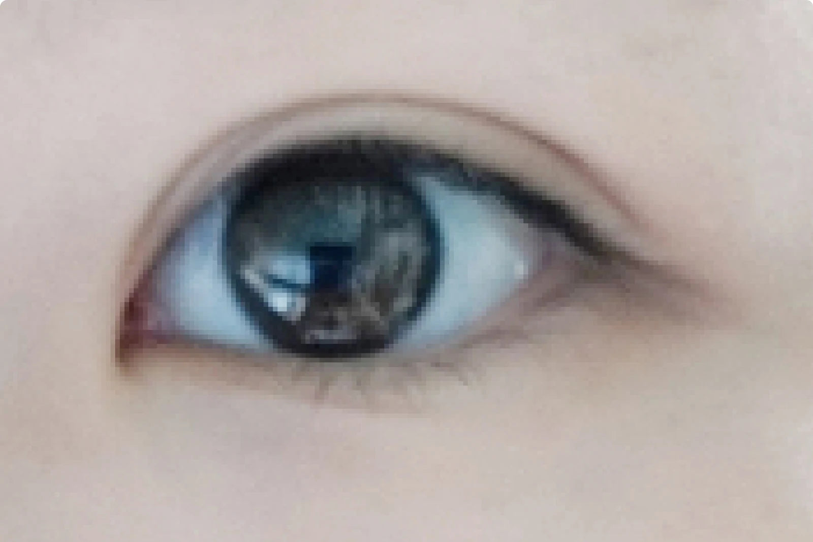 Contour des yeux après utilisation