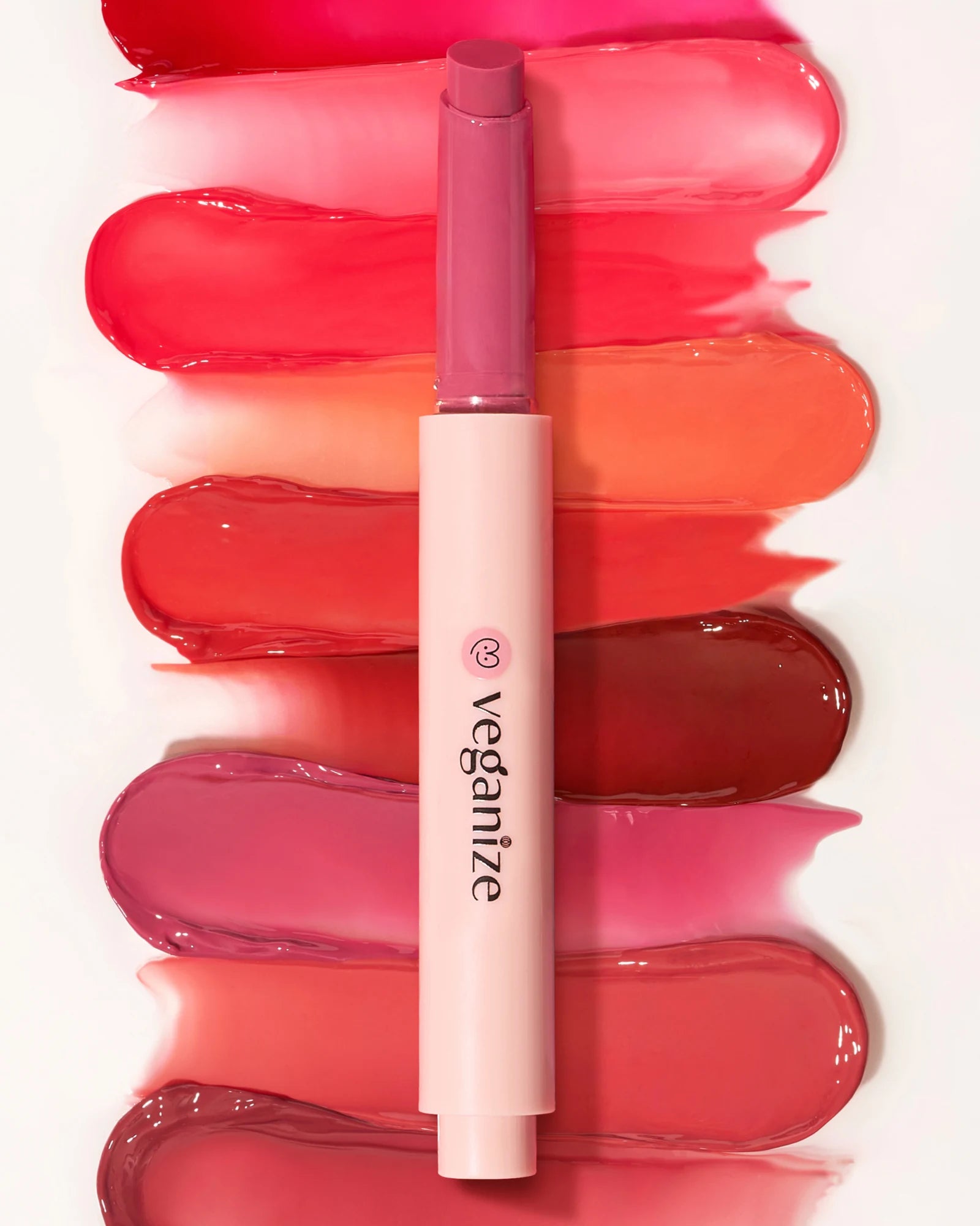 VEGANIZE Collagen Lip Glass Balm – Glossy Tinted Lip Balm, Glass Lip Finish