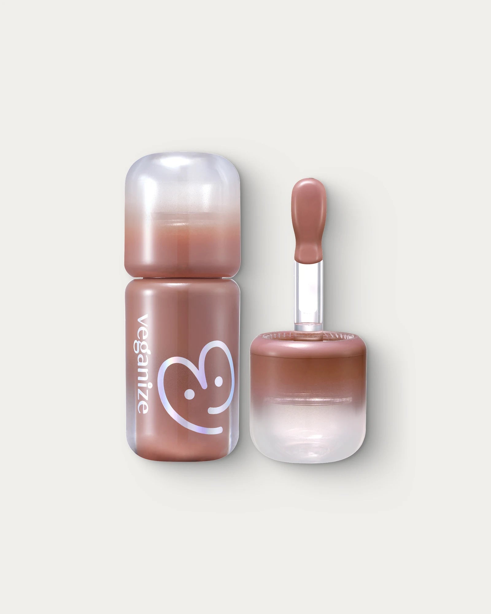 VEGANIZE 4D Dewyshine Lip Oil – Huile à lèvres au fini brillant — 06 Mocha Mousse